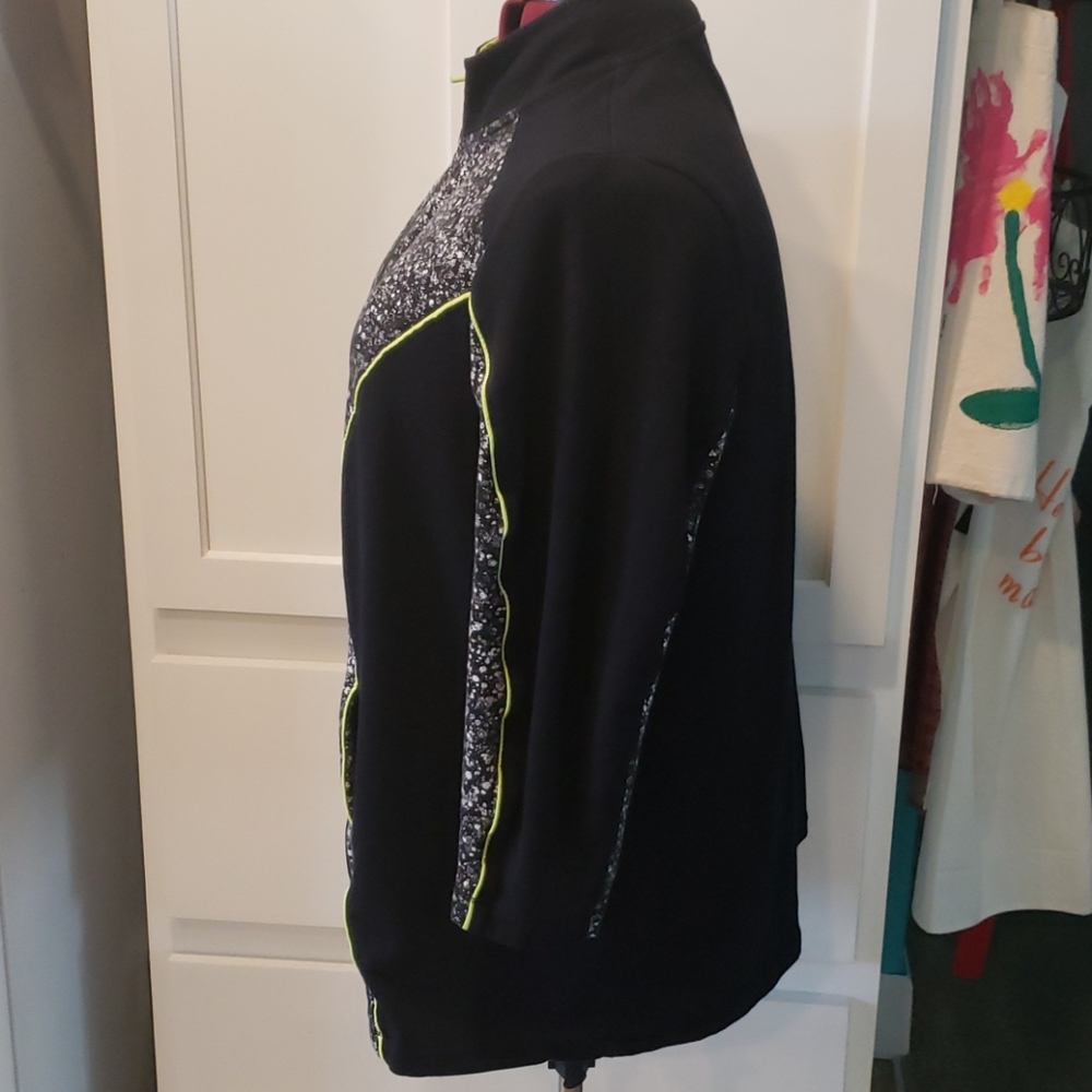 Catherine's active wear zipup sweater petite 1x - Picture 2 of 4